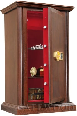 Сейф с отделкой деревом Safewood 112EL Flock Gold